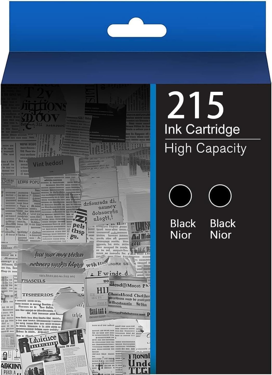 215 T215 Ink Cartridge remanufactured for Epson 215 Ink cartridges Compatible with WF-100 WF-110 EC-C110 Printer(2-Black,1-Tricolor)