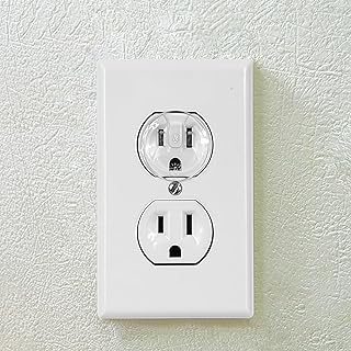 10-Pack Clear Outlet Covers - Baby Proof Outlet Plugs for Child Safety, Transparent Wall Socket Protectors | Durable, Easy to Install (Child & Pet Safe)