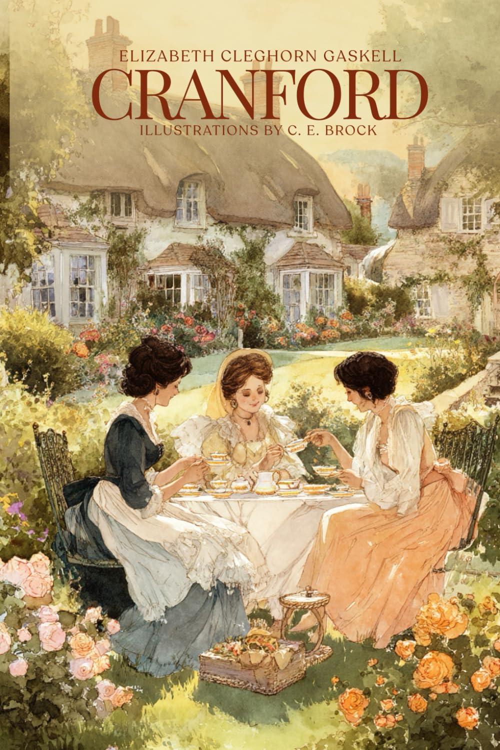 Cranford : A Literary Fiction Classic of English Village Life: with original Illustrations and Annotated