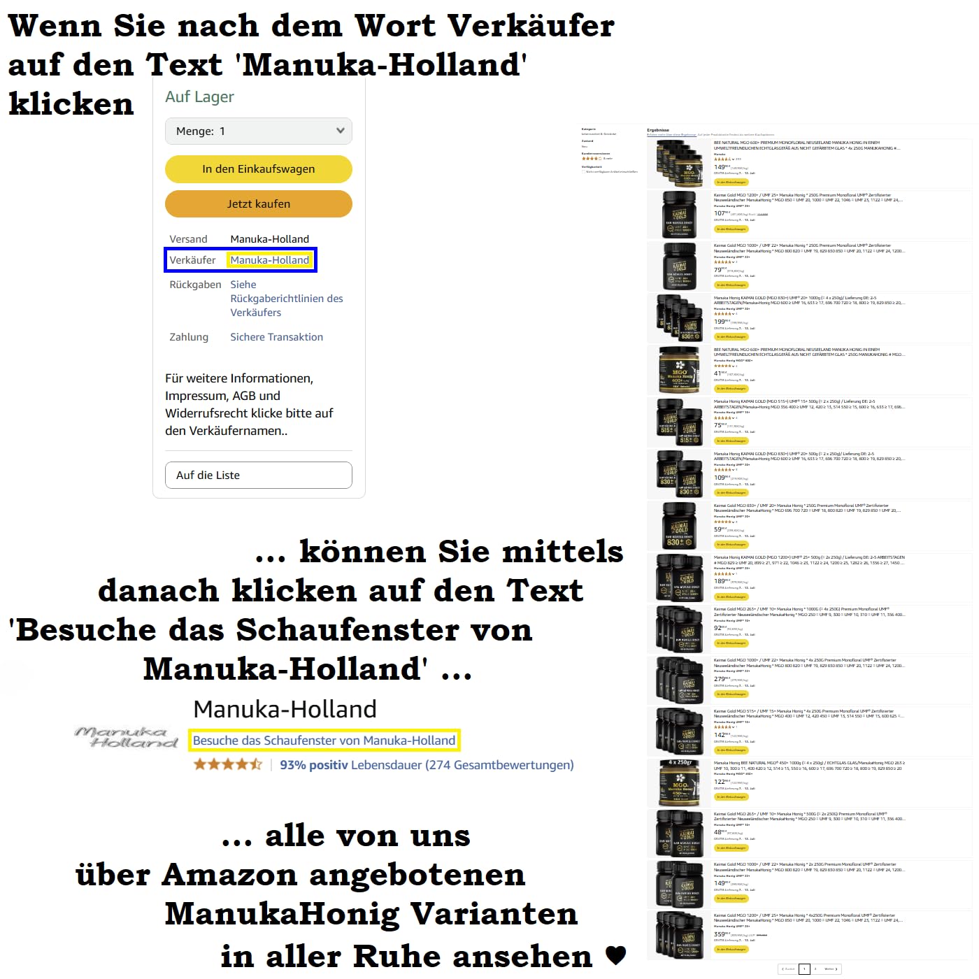 Kaimai Gold MGO 830+ / UMF 20+ Manuka Honig * 2x 250G Premium Monofloral UMF® Zertifizierter Neuseeländischer ManukaHonig * MGO 696 700 720 = UMF 18, 800 820 = UMF 19, 829 850 = UMF 20, 1000 = UMF 22