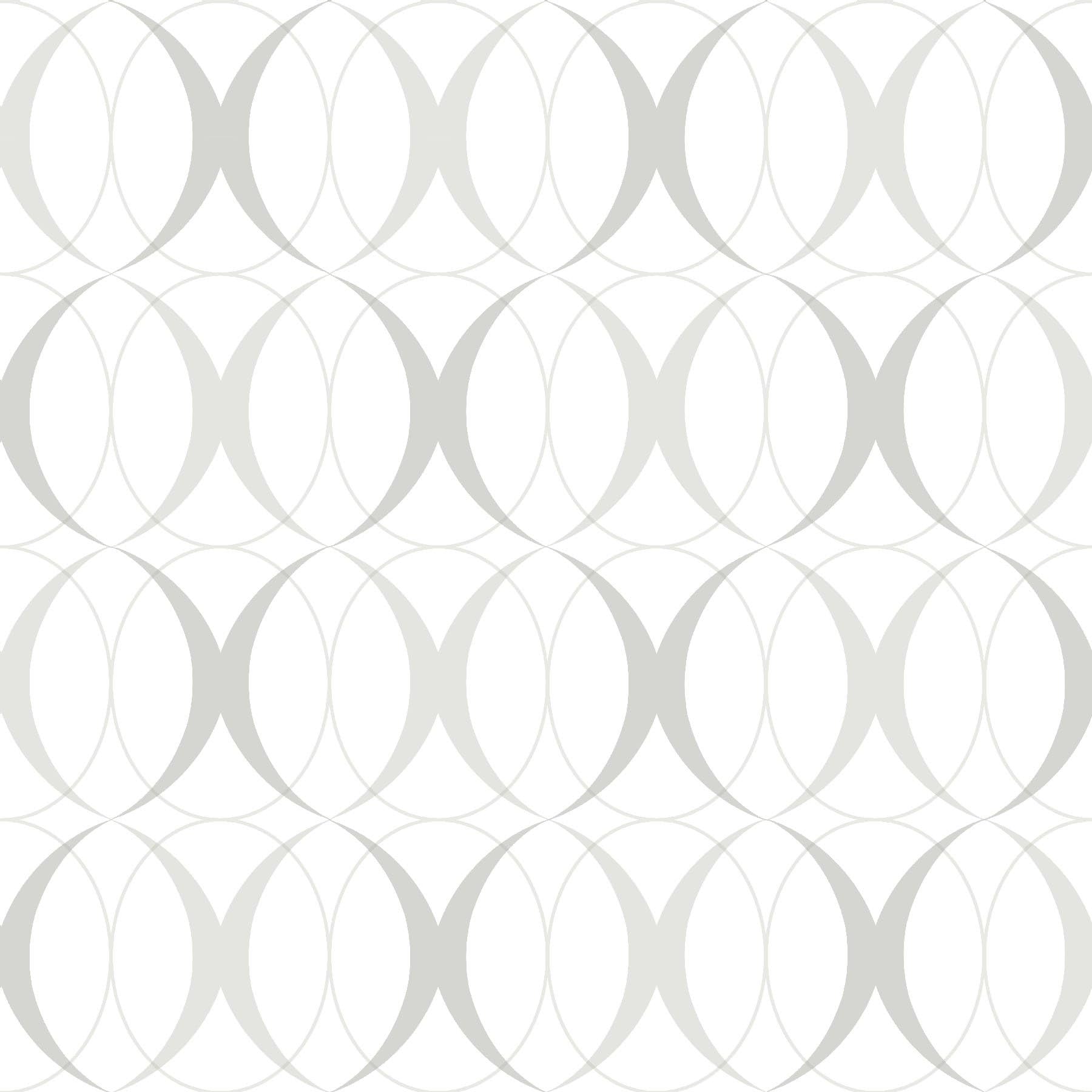 NU1704 Circulate Light Silver Peel & Stick Wallpaper