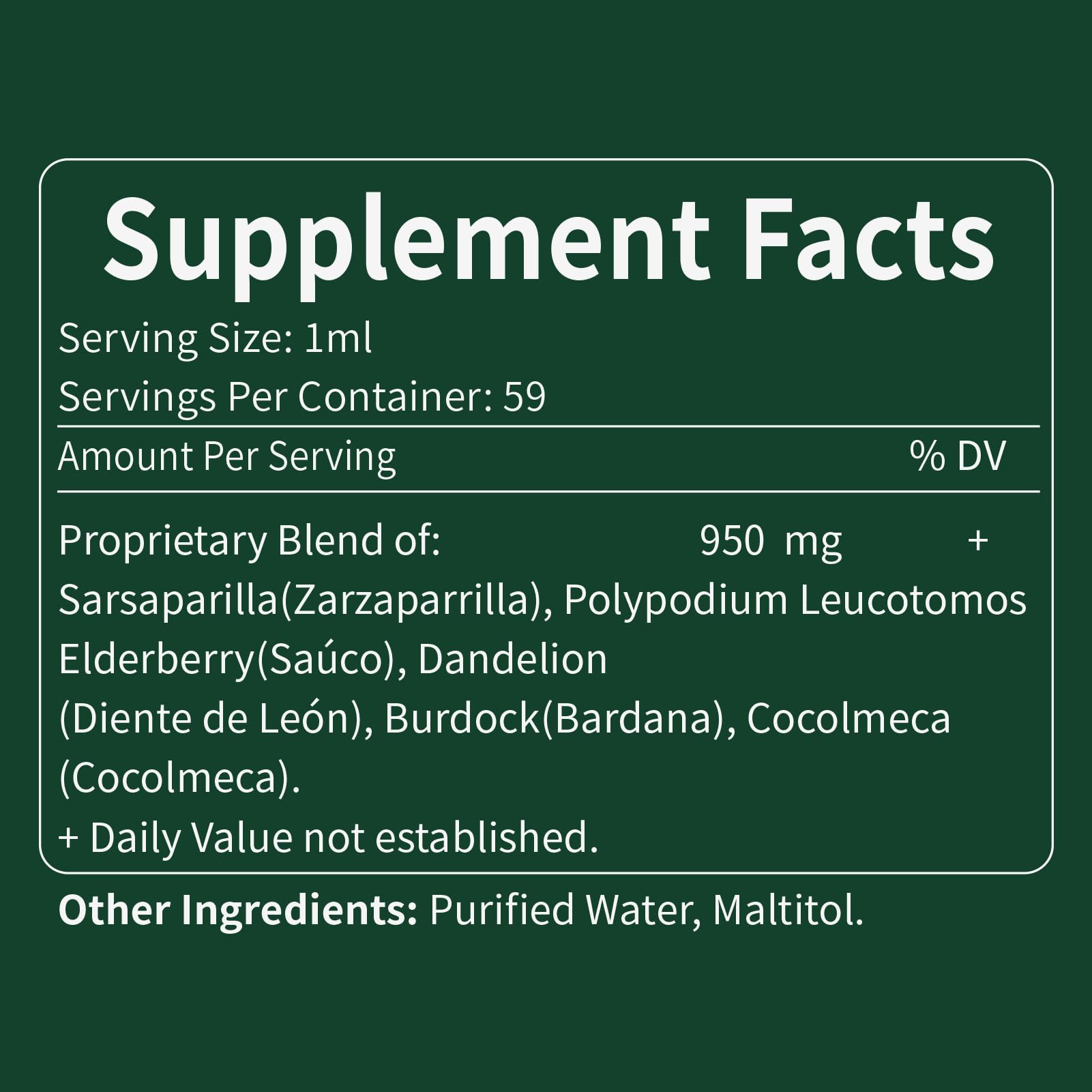 Sarsaparilla Root Extract Drops for Liver Cleanse Detox & Repair — Amazon image 8