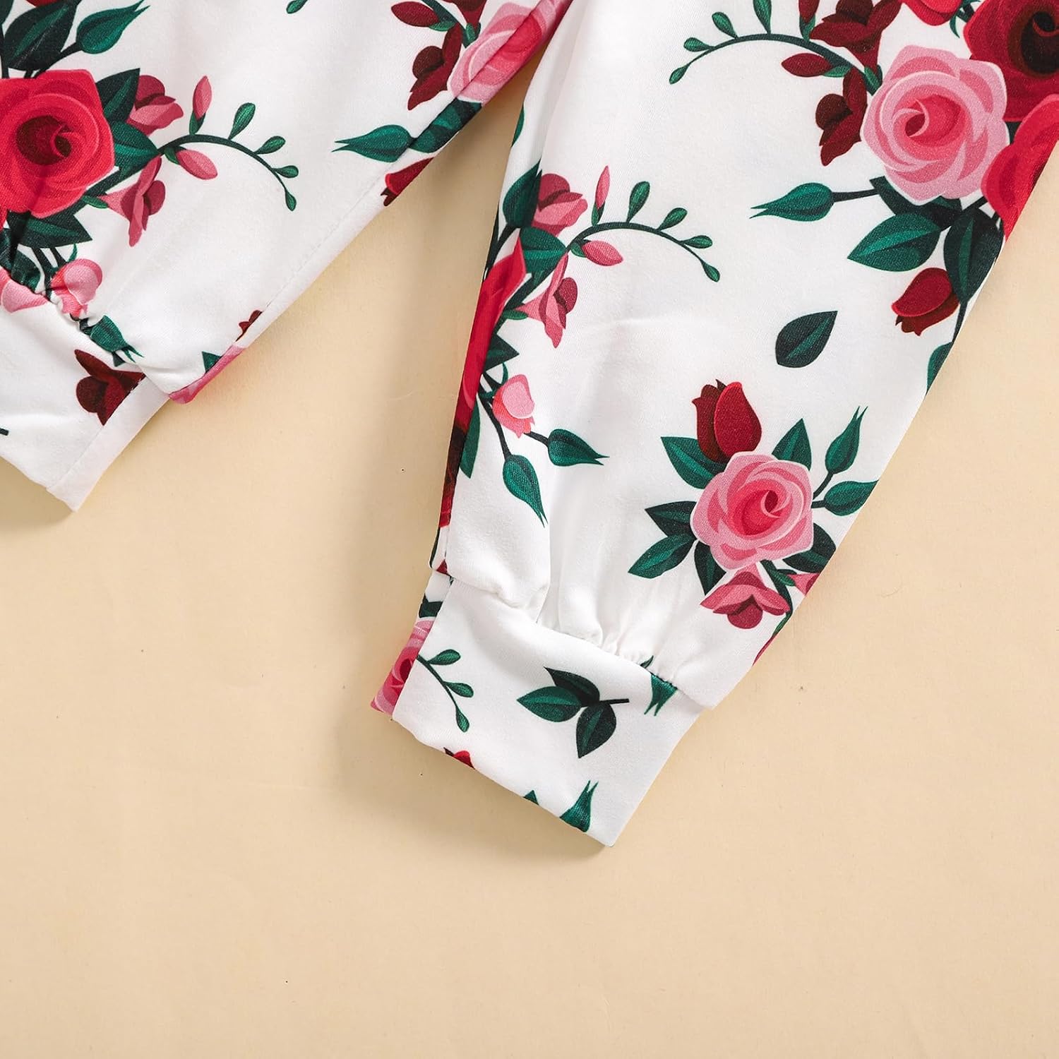 Baby Girls Clothes Ribbed Romper Bodysuit Pants Headband Set Fall Winter Outfits - Image 8