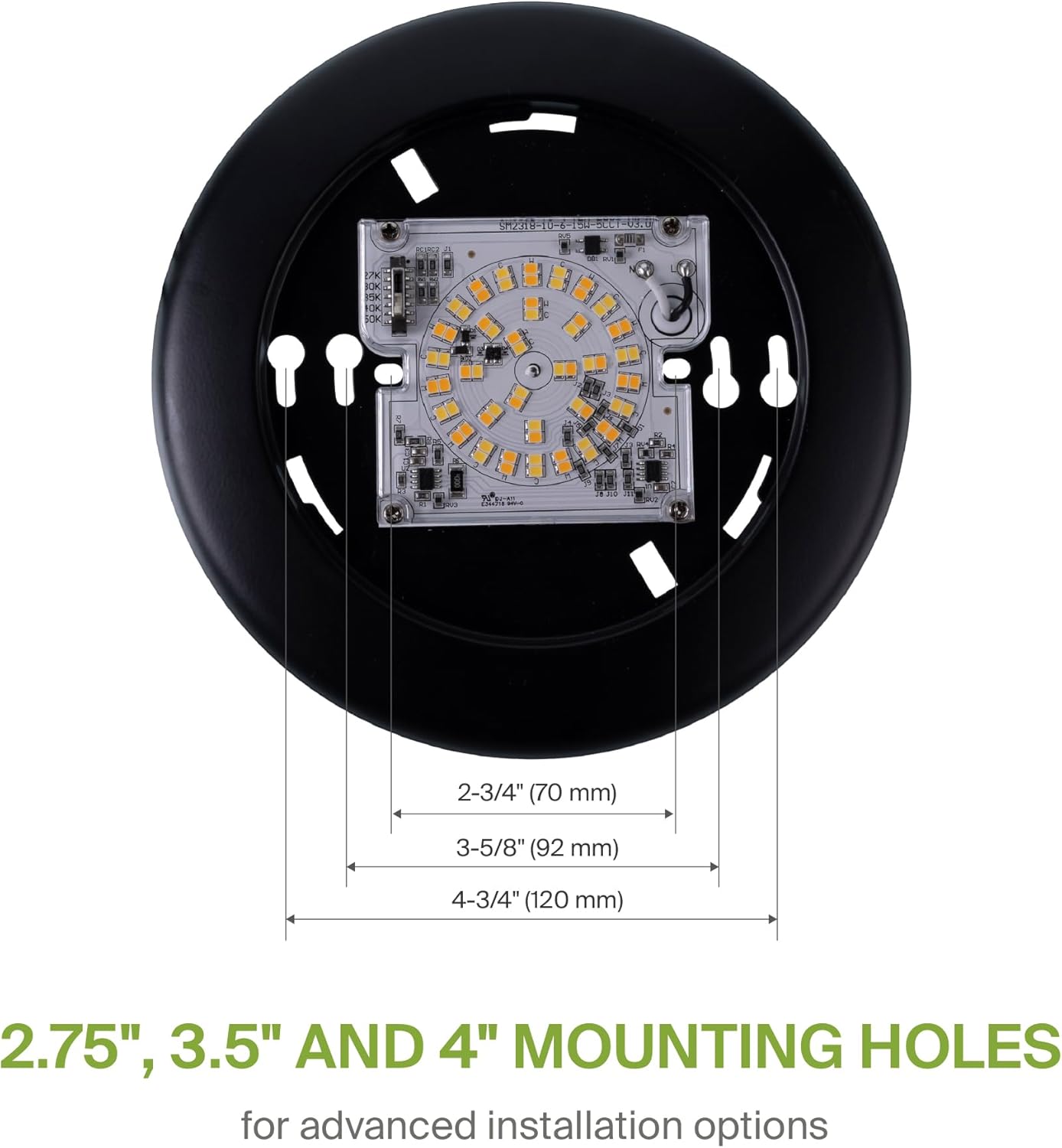 ASD 12 Pack LED Disk Lights 6 Inch, 15W 5CCT 2700K-5000K 1245LM CRI90+, Dimmable Flush Mount Ceiling Light Fixture, Low Profile Surface Mount Disc, Junction Box or Recessed Can Install, UL Energy Star