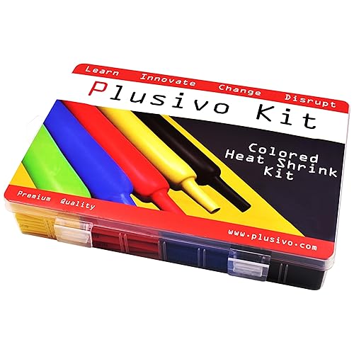 Miniatura 4 de Plusivo 800 piezas de tubos termorretráctiles 21 aislamiento de manga de soldadura eléctrica, envoltura de cable de alambre surtido, 5 colores, 11