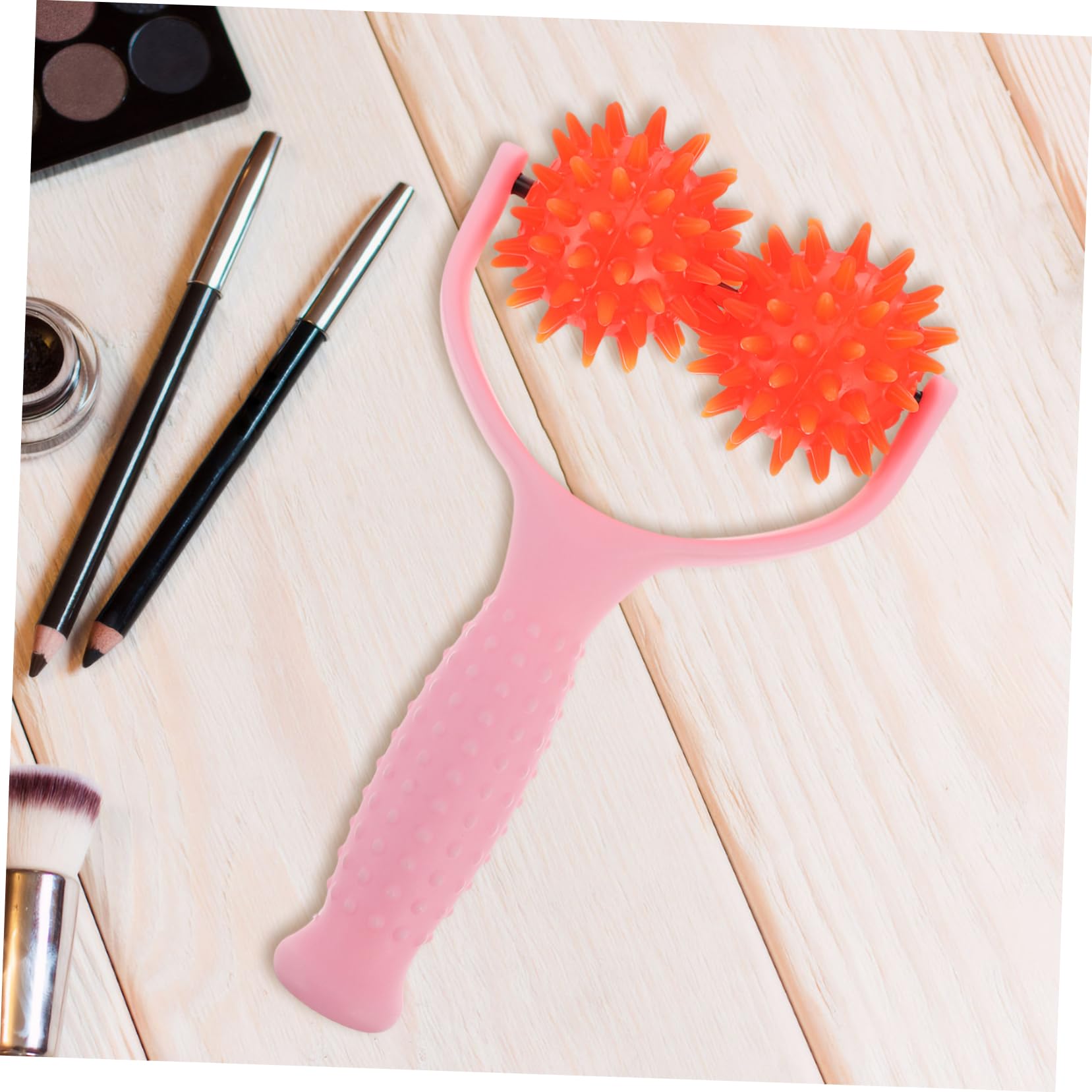 VALICLUD 2pezzi Massaggiatore Muscolare Portatile Per Spalle Roller Massaggiante Rosa Per Relax e Muscolare Strumento Drenante Fitness Per