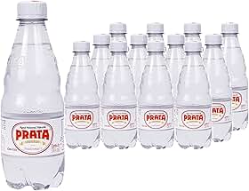Água Mineral PRATA Natural Leve Com Gás 370ml (12 unidades) - fardo de agua com gas - extraída de fontes naturais na Serra da Mantiqueira, garantindo a sua pureza e qualidade.