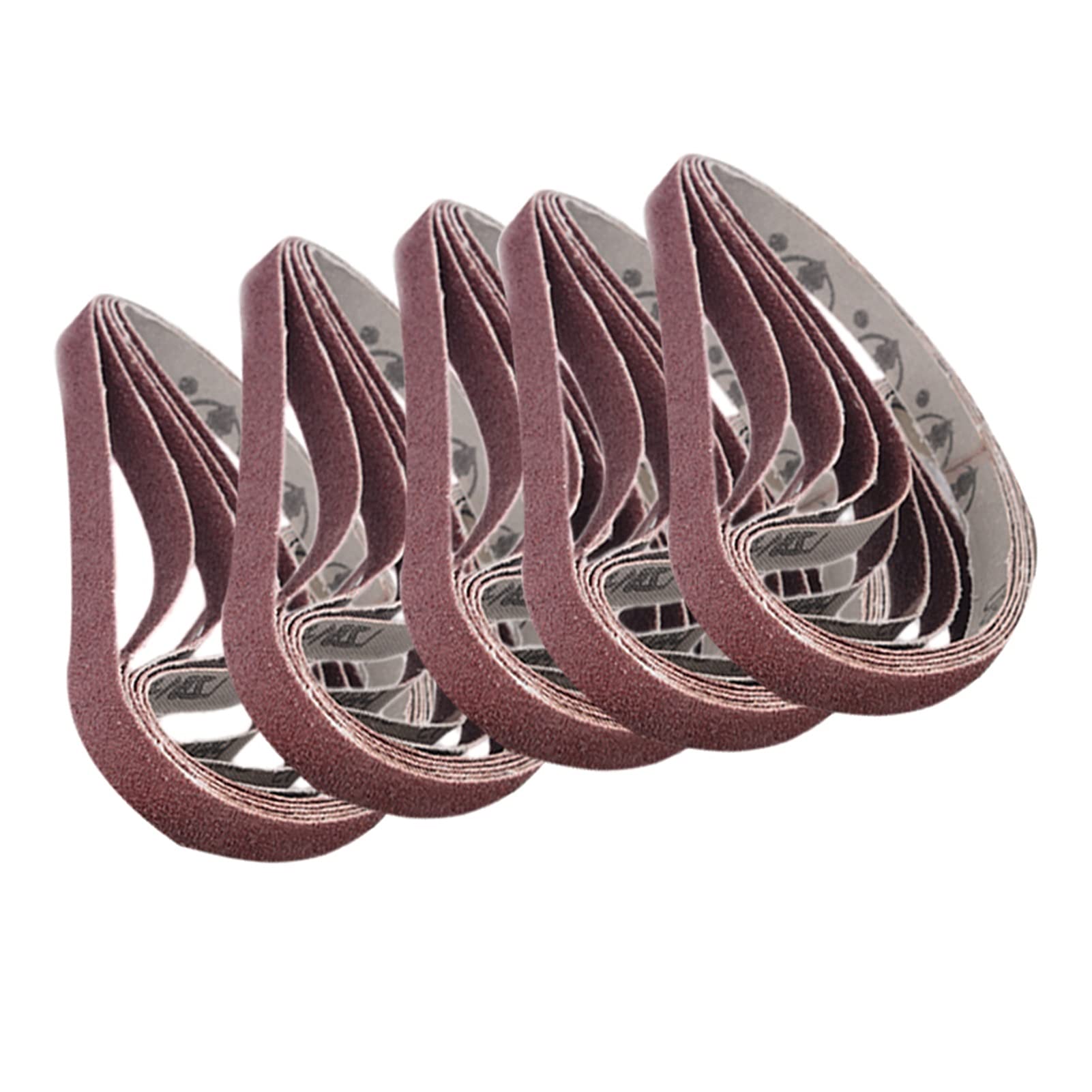 Schleifpapier-Schleifbänder, Schleifer-Hobelband, 50 Stück Schleifband 40/60/80/120 Körnung Schleifbänder Schleifbandwerkzeug for Holzmöbel Metall Schleifen Polieren 13 x 457 mm(100#)