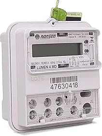 Relógio Energia Medidor Luz Consumo Monofásico F+n Nansen
