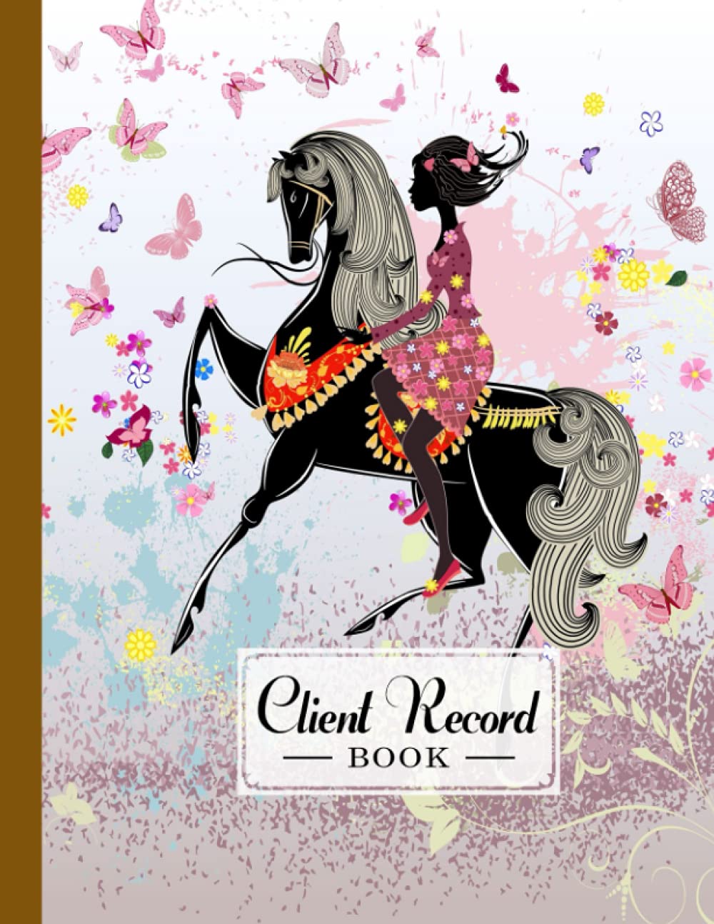 Client Record Book: Client Record Book Horses Cover, Client Tracking Log Book, Client Data Organizer For Salon, Customer Journal With Details | 120 Pages, Size 8.5" x 11" by Willi Ruf