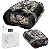 Night Vision Goggles&comma;4K Night Vision Binoculars for Adult with 3&period;5" HD Screen&comma;32GB TF Card for Photo and Video&comma;9 Gear Infrared and 10X Digital Zoom for Outdoor Enthusiasts and Animal Watchers