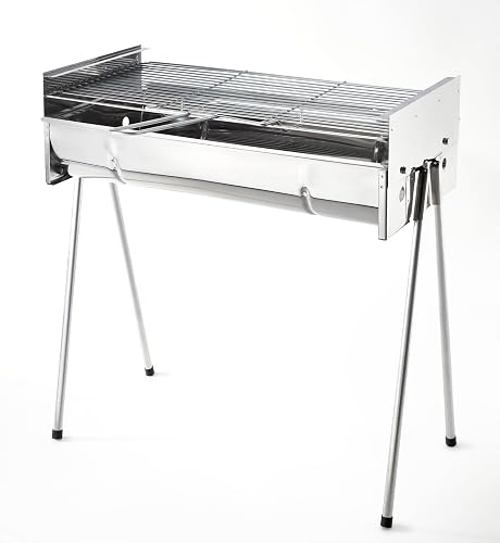 Metalix 451 Stainless Steel Adjustable Braai Stand, Large