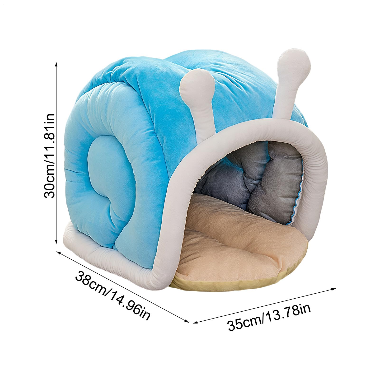 Cuccia Per Gatti Chiusa Caldo E Accogliente A Forma Di Lumaca | Cuccia Per Gatti Coperta Per Interno Esterno Viaggio Auto Campeggio Sedia Divano Stanza Rifugio