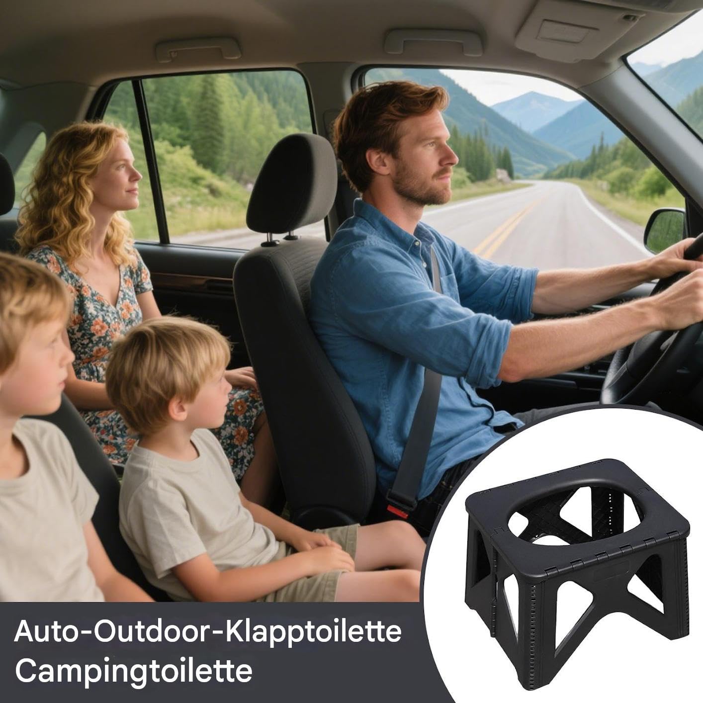 Inodoro De Camping Para Exteriores Asiento banco orinal para viajes | Taburete Plegable Portátil Para Inodoro De Camping Pesca, Senderismo, Playa, , Aire Libre, Mochilero, Imprescindibles De