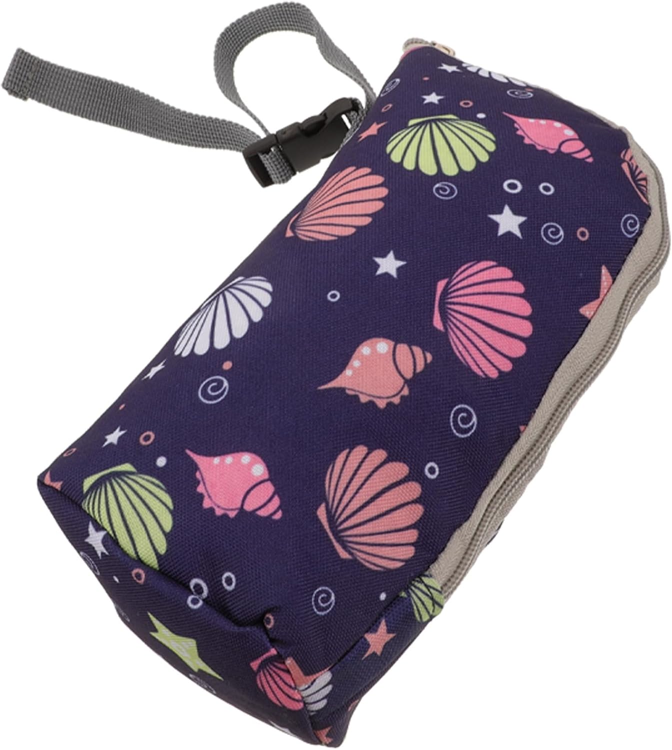Insulated Bottle Case with Strap Portable Milk Bottle Cooler Bag for Travel and Outdoor Use Purple Shell Design