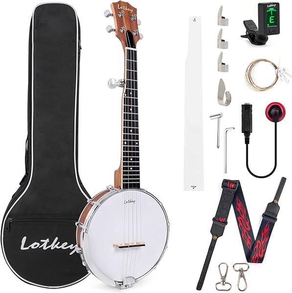 Horse Kit de banjo ténor à 5 cordes pour débutants