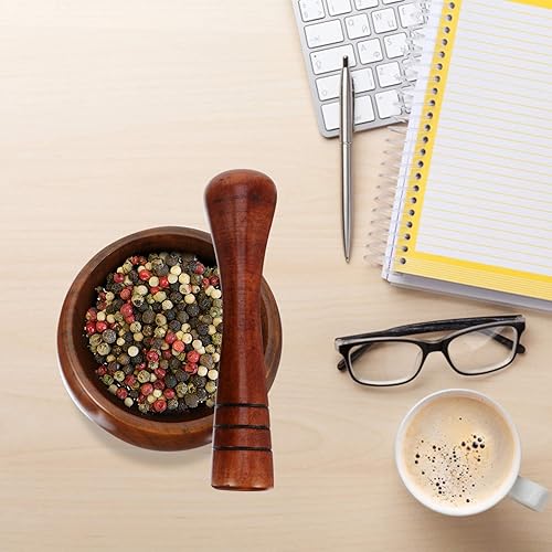 Miniatura 7 de DOITOOL 1 juego de triturador de ajo Galik especias madera