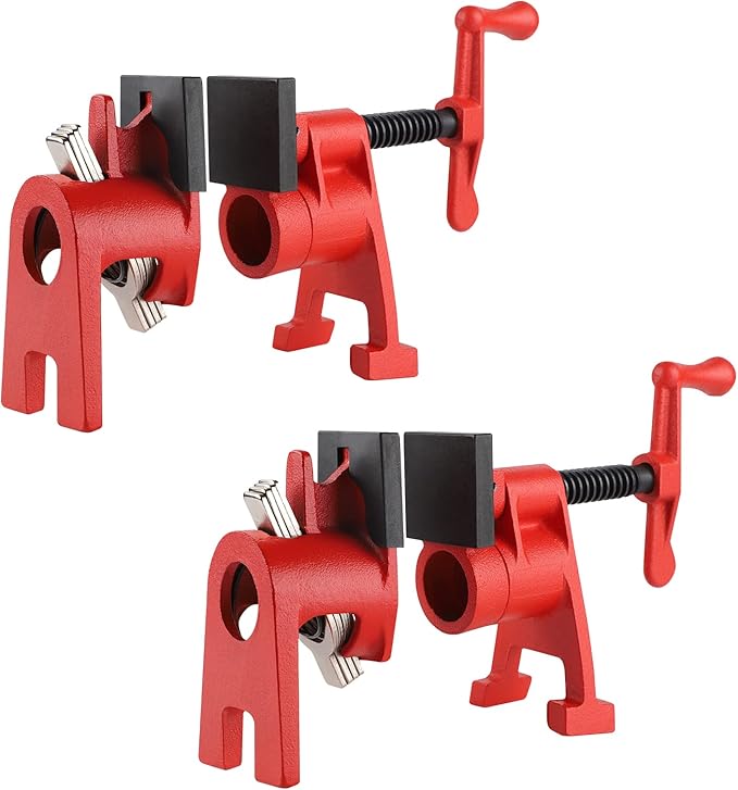 JIZZU 6 Stück Holzbearbeitungsklemmen - Schnellspanner Mit Einhandbedienung