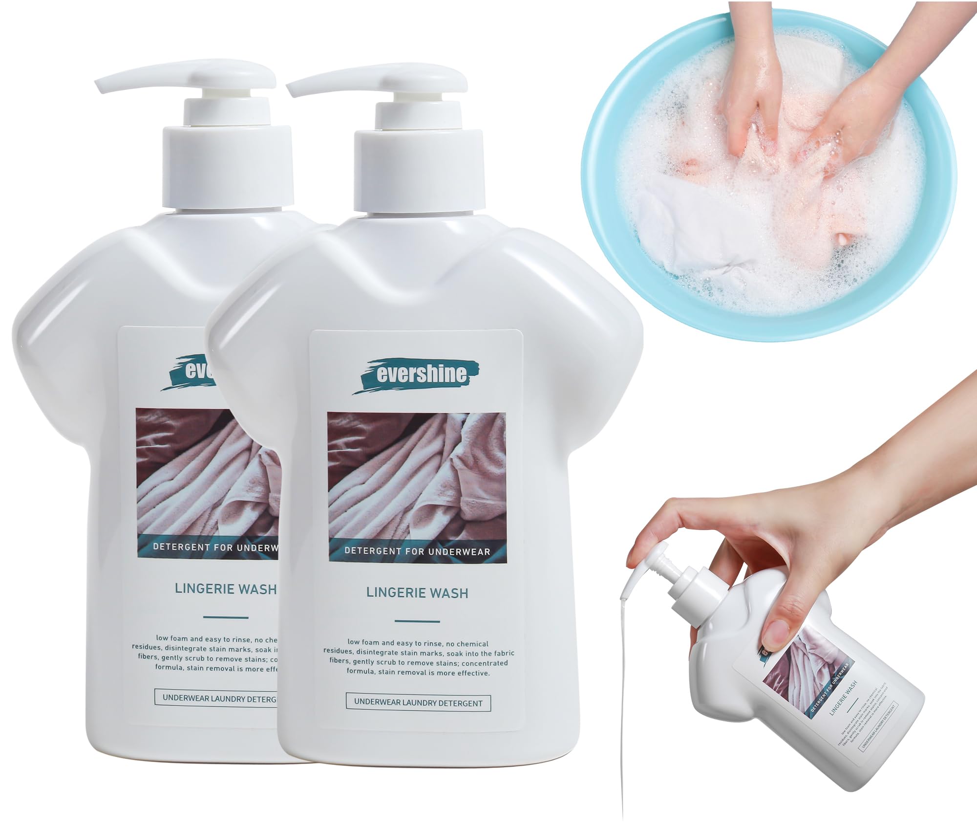 Lingerie Detergent - Double Concentrated, Lady Scented, Delicate Underwear Cleaning Liquid - 10.14 Fl Oz (2, Orange&amp;Lily)