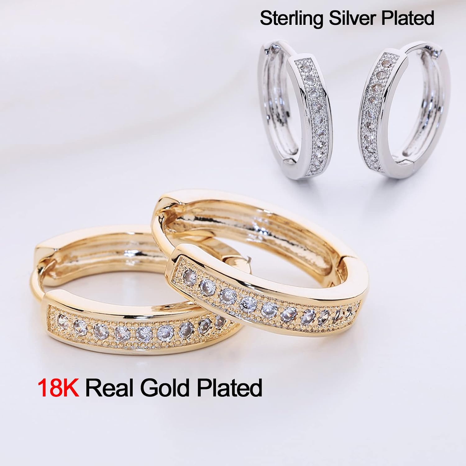 Ear Piercing Gun Kit, Professional Earrings Piercing Kit with 18K Real Gold&S925 Silver Plated Earrings, 20 Stainless Steel Stud Earrings, 20 Sterling Silver Ear Sticks,10 Iodophor Cotton Swabs