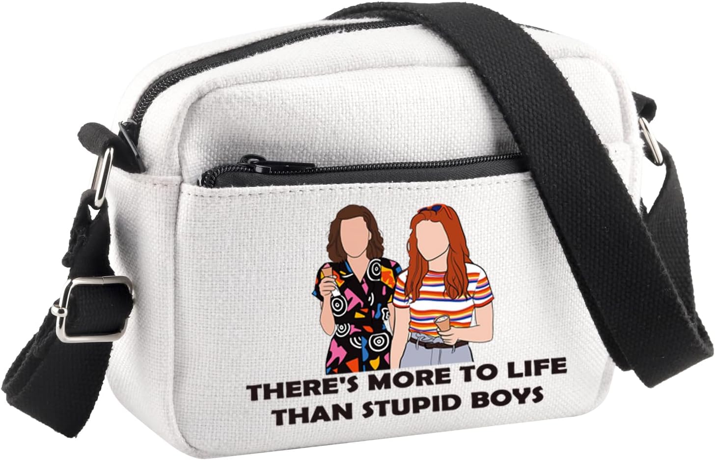 BDPWSS Scary Movie Merchandise Crossbody Bag There's More To Life Than Stupid Boys Horror TV Show Gift Scary Movie Fan Gift