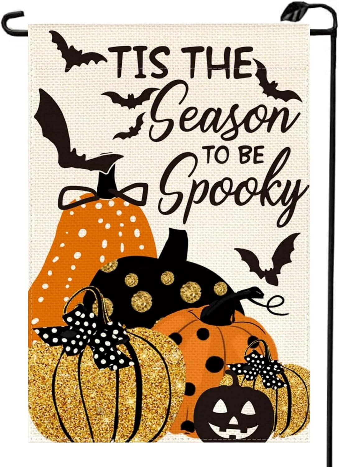Ghost Dog Trick or Treat Halloween Garden Flag 12x18 Inch Double Sided for Outside Small Burlap Welcome Dachshund Skeleton Flags Outdoor Decorations for Yard WS18 image 5