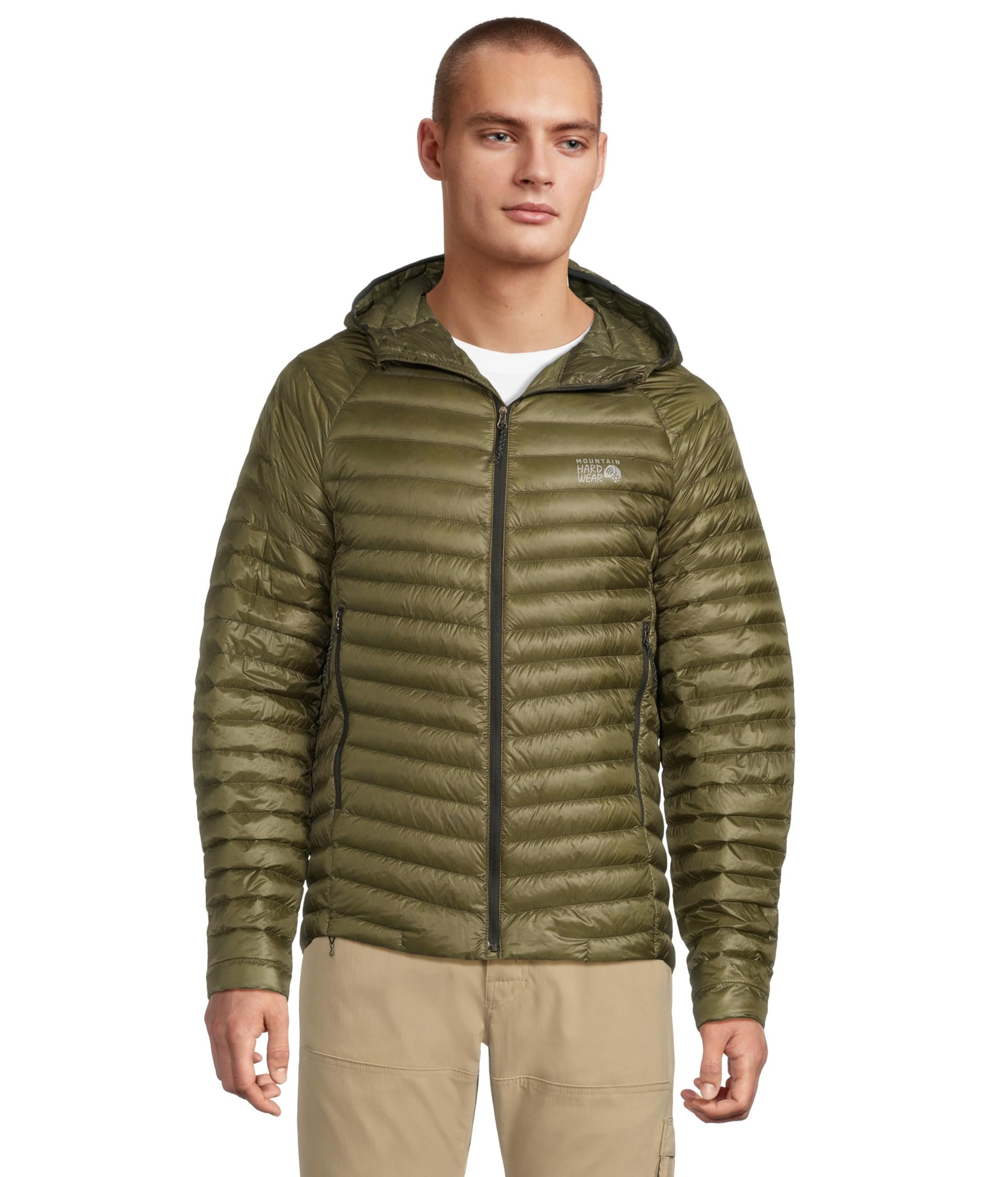 Mountain Hardwear Men's Ghost Whisperer Hoody, Combat Green - New 2024, M