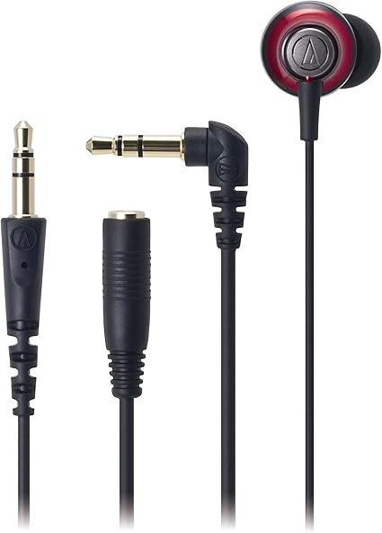 オーディオテクニカ ダイナミック型インナーイヤーヘッドホン ATH-CKM55 RD