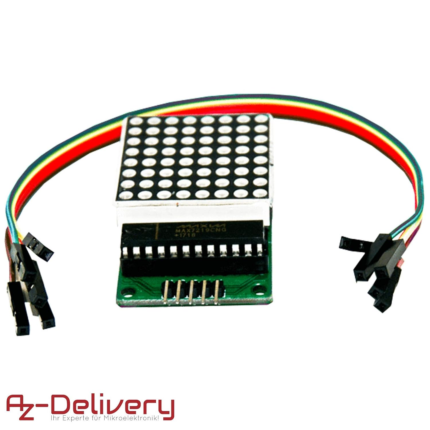 AZDelivery MAX7219 8 x 8 Dot Matrix MCU 64 LED Panel Display Module compatible with Arduino Including E-Book! - Image 3