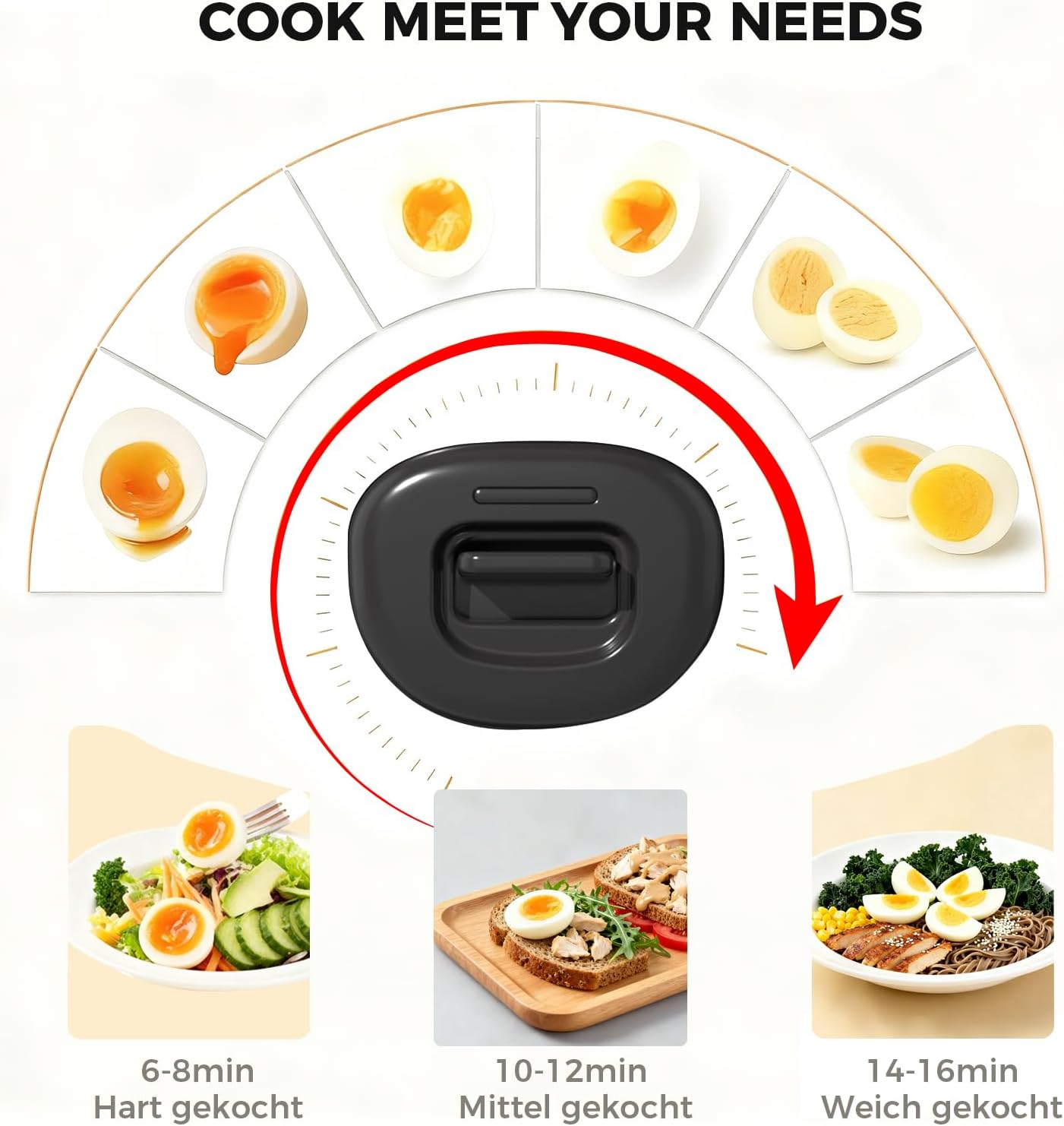 Tojásfőző részletei és kiegészítői