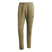 adidas Homme Essentials FEELCOZY Fleece Pant, Olive Strata, Black, L