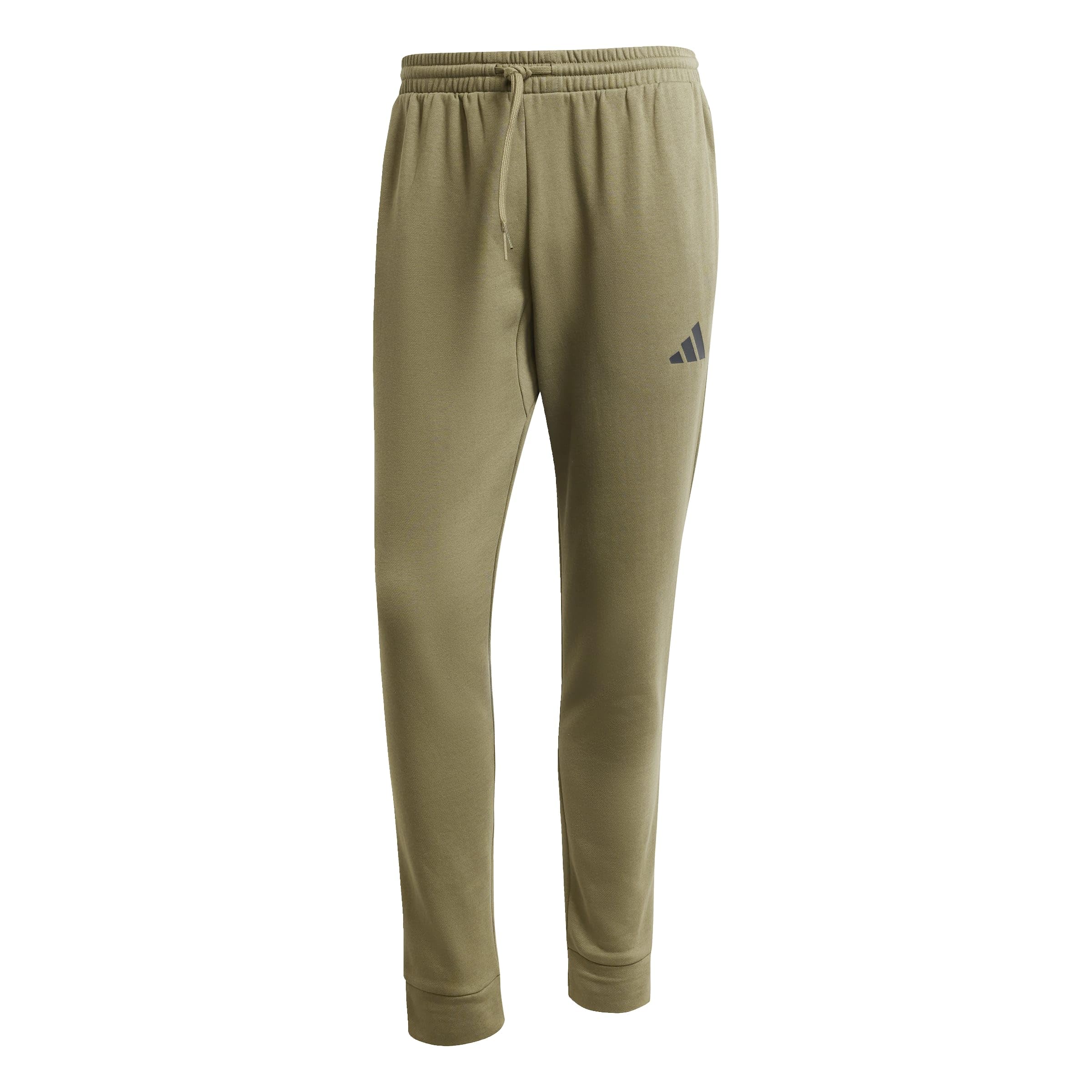 adidas Homme Essentials Feelcozy Fleece Pant, olive strata/black, L