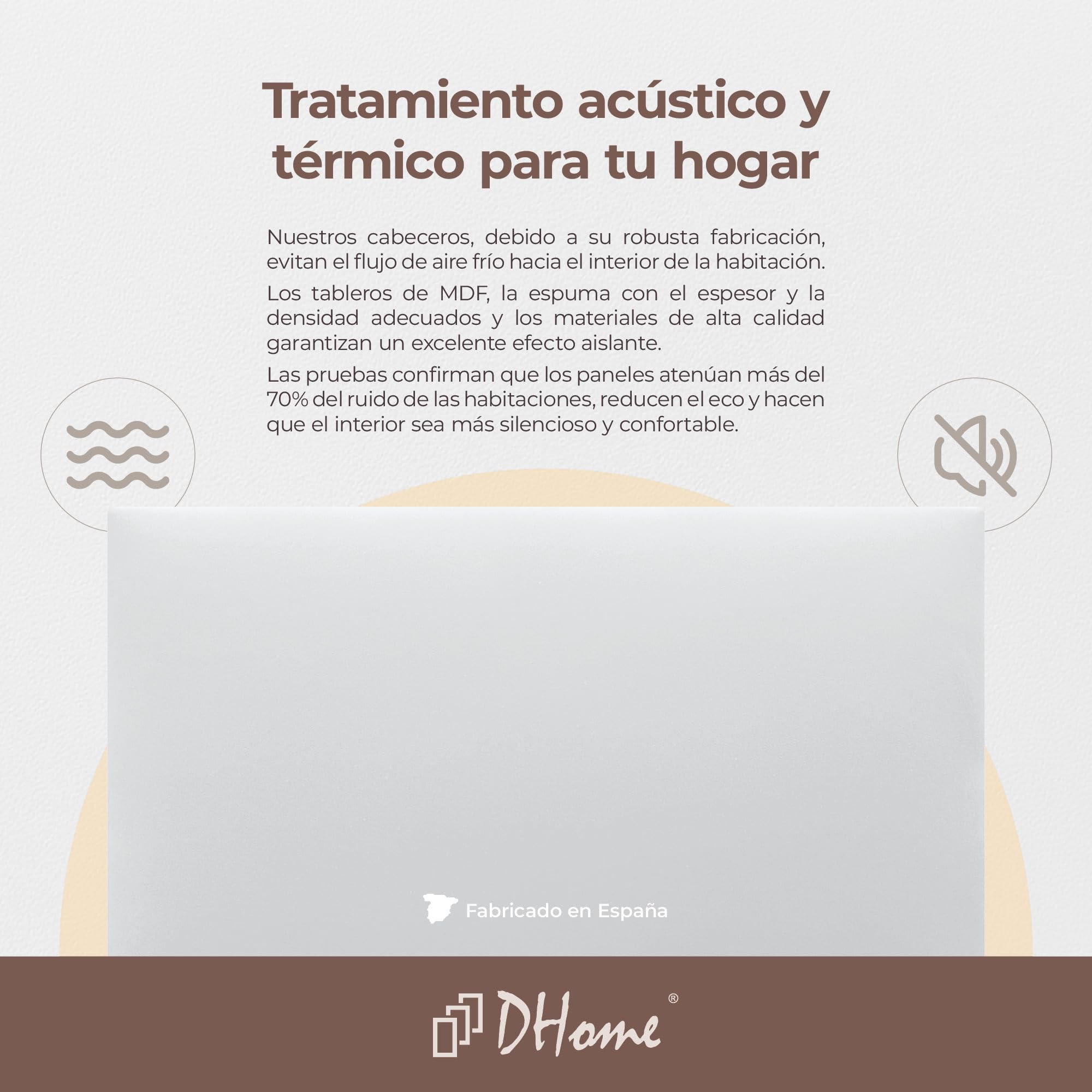 DHOME Testiera Imbottita Liscia in Similpelle Altezza 70CM Spessore 4cm e 8cm per Parete Acustica Testate Letto Pannello Fonoassorbente Camera da Letto (Similpelle Bianco, 160cm, Spessore 4cm)