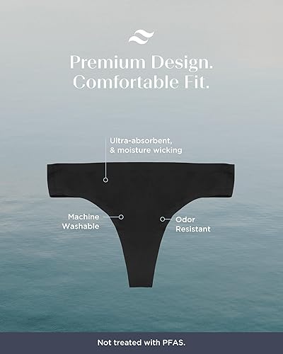 Miniatura 7 de Saalt Paquete de tanga sin costuras y copa menstrual suave, incluye copa menstrual reutilizable y tanga sin costuras, ropa interior para mujer,