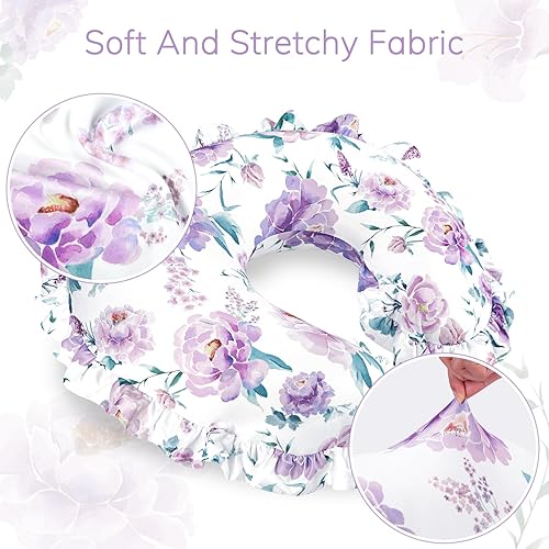 Miniatura 5 de Funda de almohada de lactancia, funda extraíble para almohadas de lactancia, ultra suave y transpirable, funda de almohada de alimentación con