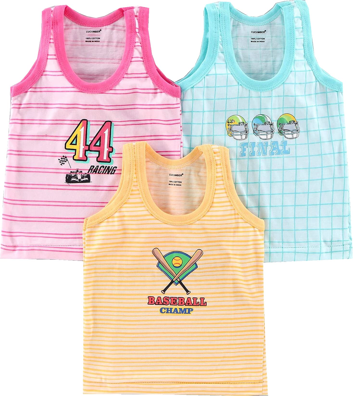 Buy Cucumber Exclusive Printed Vest Banyan Cotton Inner wear Vest