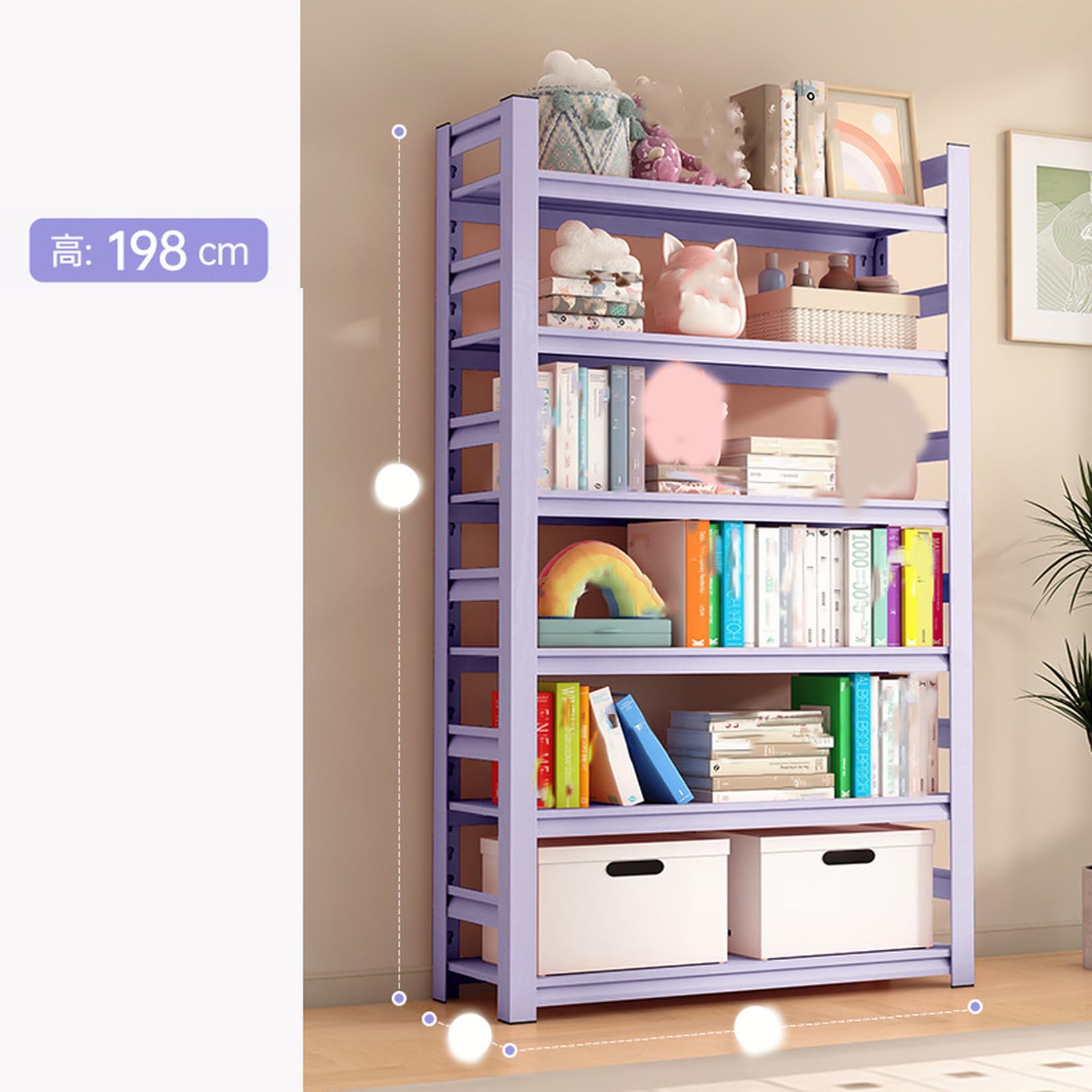 Amazon｜[FOQW] スチールラック オープンラック 60*30*183cm オープン