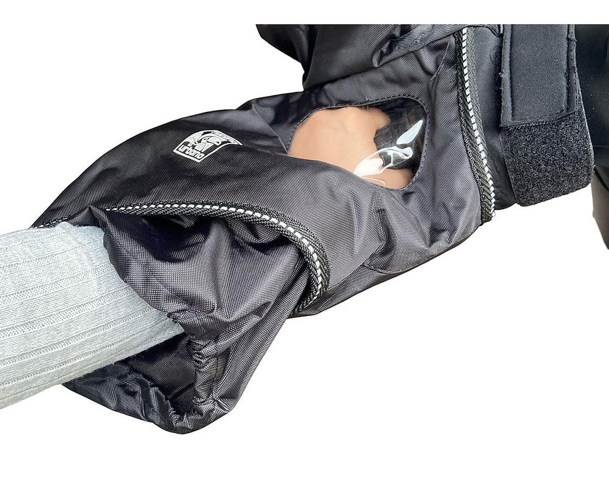 Tucano Urbano R334N - Coprimanopole per manubri con specchietti, Nero, Taglia unica