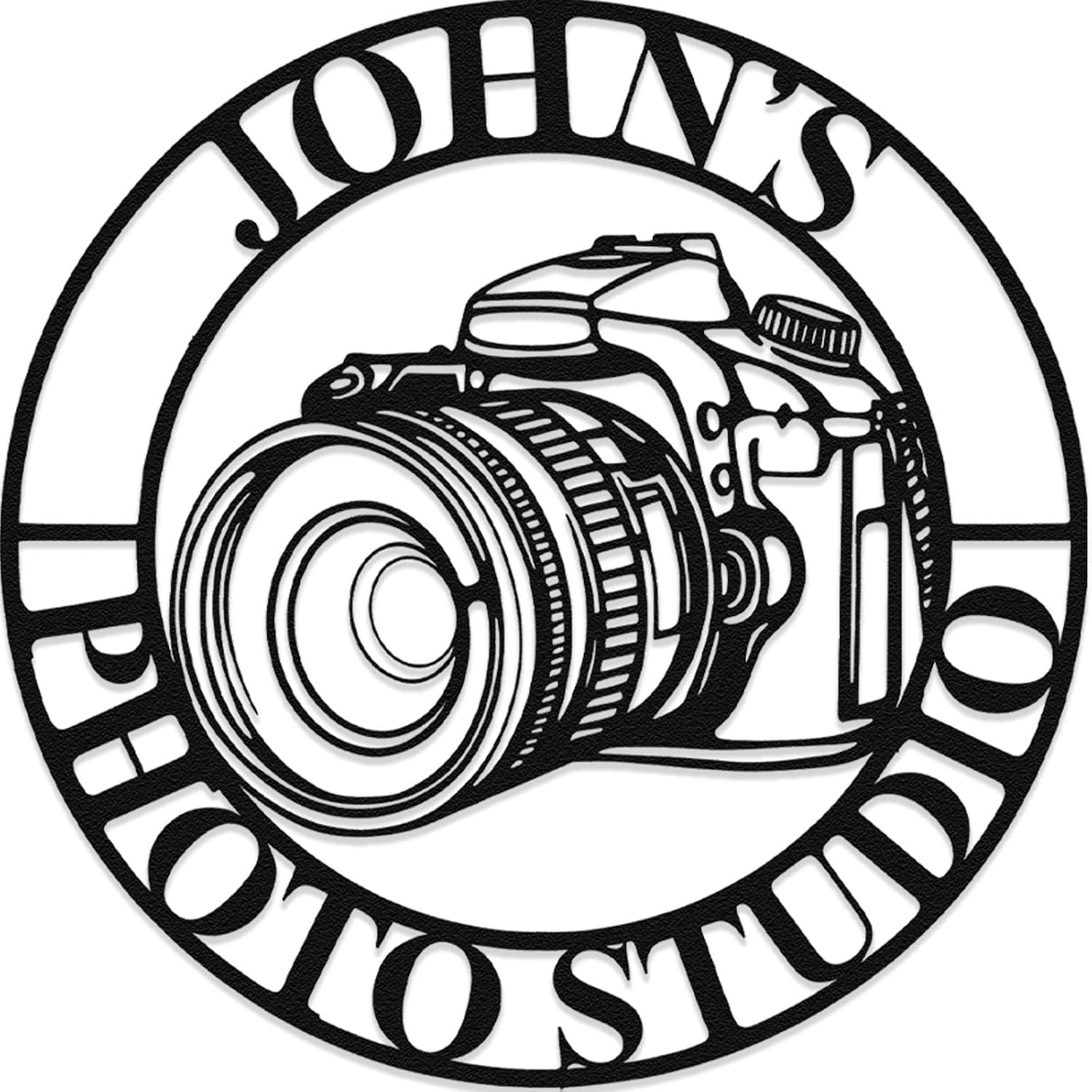 Personalized Photography Lover Metal Sign - Custom Rustic Camera & Photographer Name Art - Home Photography Studio/Office/Living Room Decor - Ideal Gift for Professional Shooters & Photography Hobbyists (A)