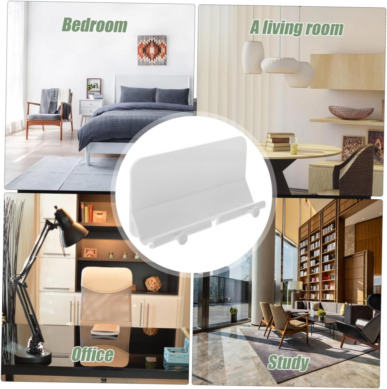 SECFOU 2pcs Wall Mount Phone Holder Easy to Install Phone Charging Dock for Bathroom and -Saving Mobile Stand Non- Design Compatible with Smartphones