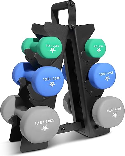 Miniatura 25 de Yes4All Neoprene Coated Dumbbell Hand Weight Sets of 2 - Multiple Weight Options with 15 Colors, Anti-roll, Anti-Slip, Hexagon Shape B. Verde claro