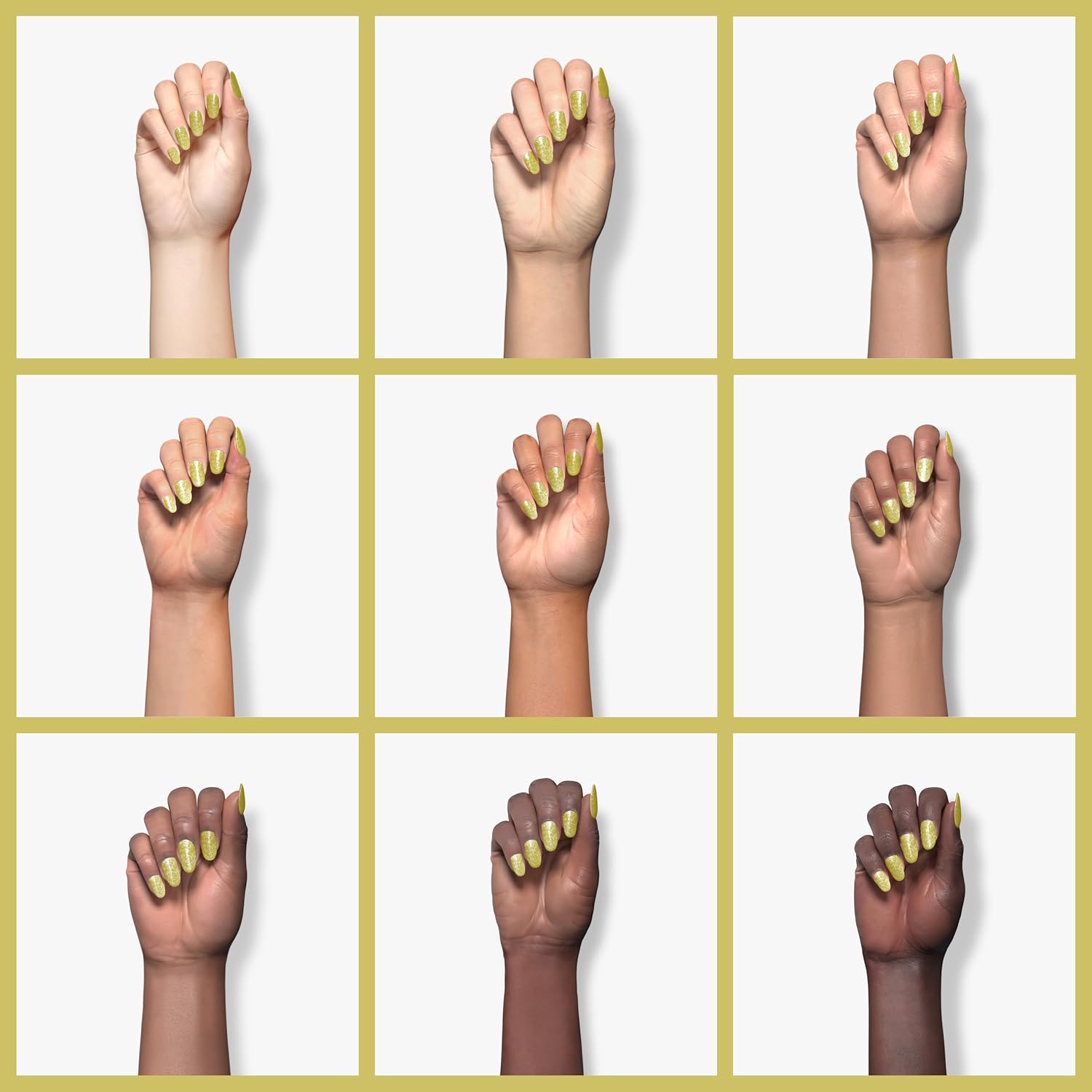 Upgrade Gold Glitter Dip Powder Nail Color Refills, 1oz/28g, Unibouti Pro Dipping Powder System for Nail Art DIY at Home/Salon