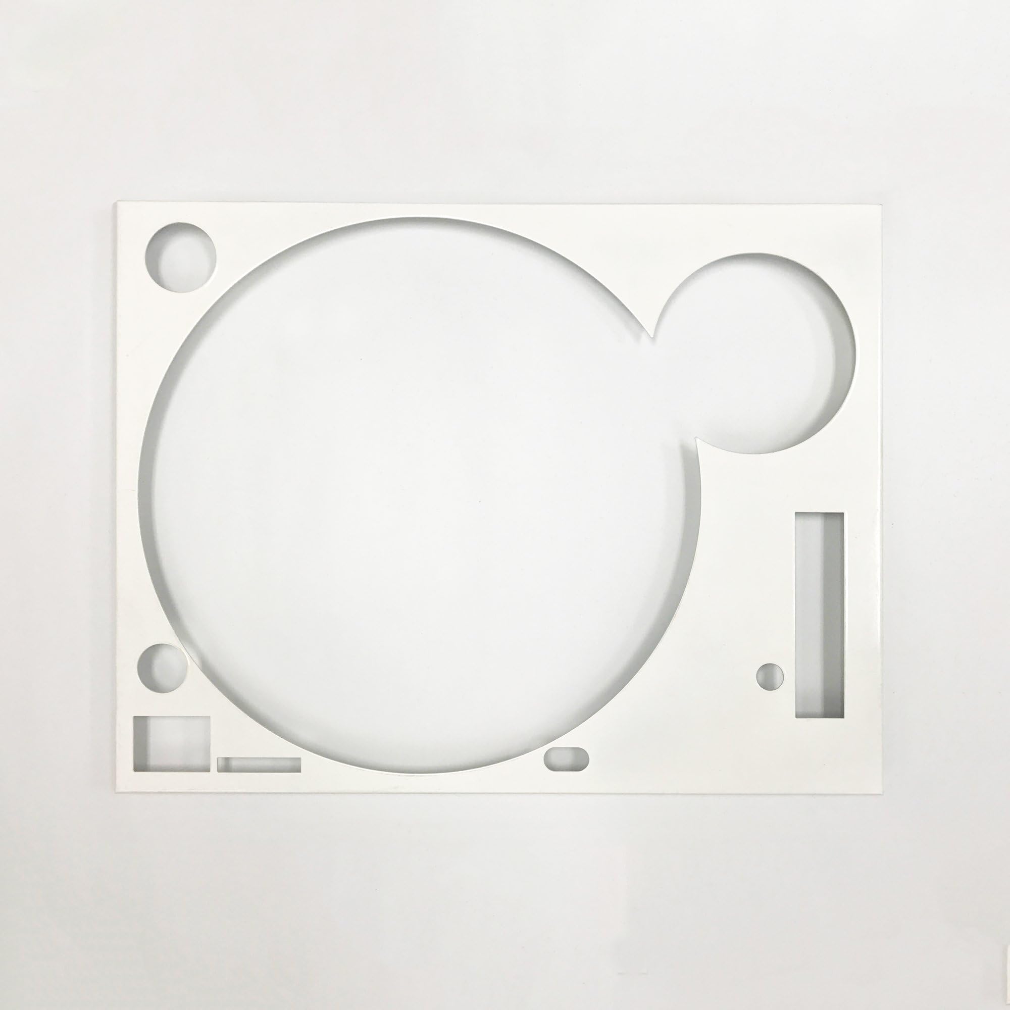 Made to Fit Technics White Face Plate for Technics SL-1200 / SL-1210 MK2 Turntables