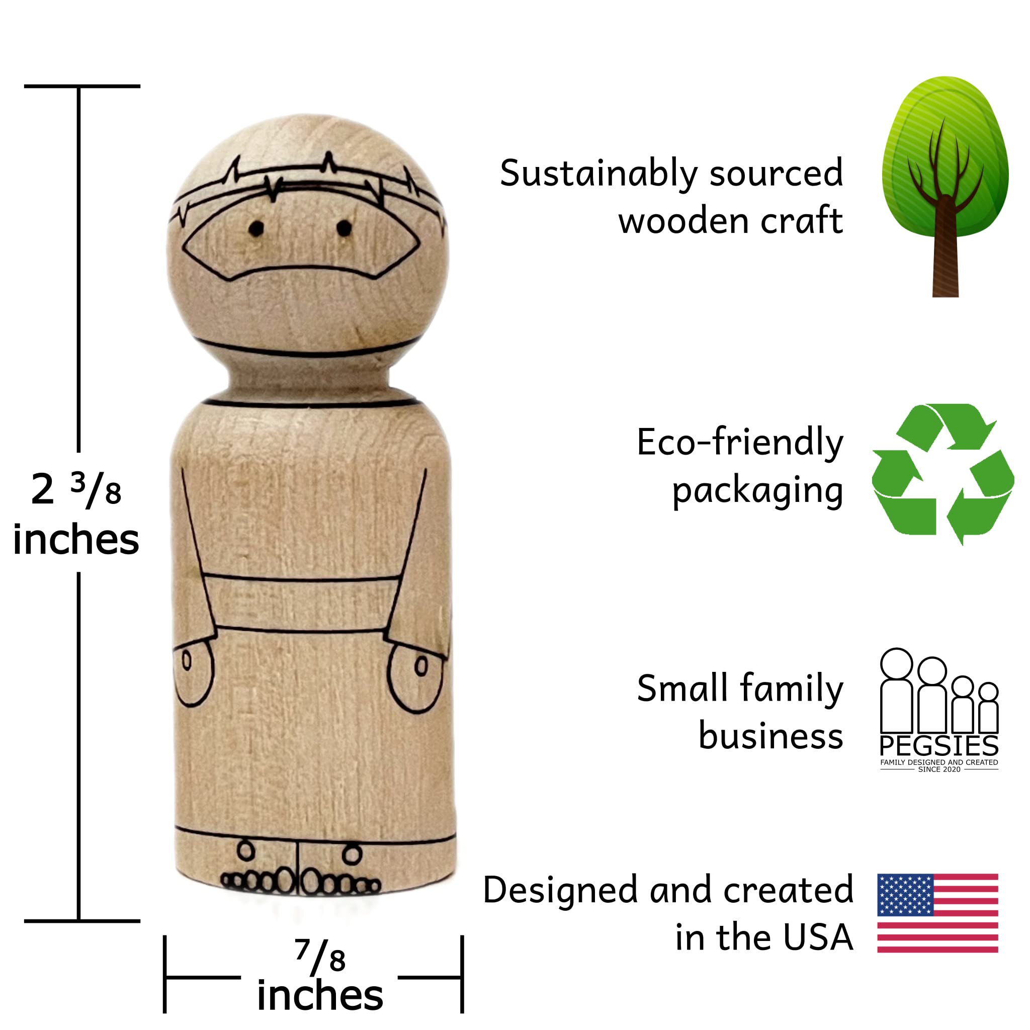 Amazon.com: Easter Peg Doll Set - Crucifixion and Resurrection