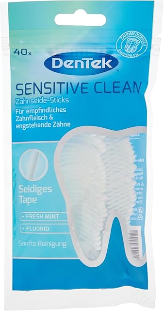 Dentek 65805 Patyczki z Nicią do Czyszczenia Zębów, 40 szt