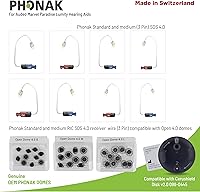 Vista 5 de Phonak Open 4.0 Dome Large (0.43 inch=11mm) 10 Domes, Genuine OEM Switzerland Replacement by Sonova, Hearing Aid Domes for Phonak Audeo Marvel