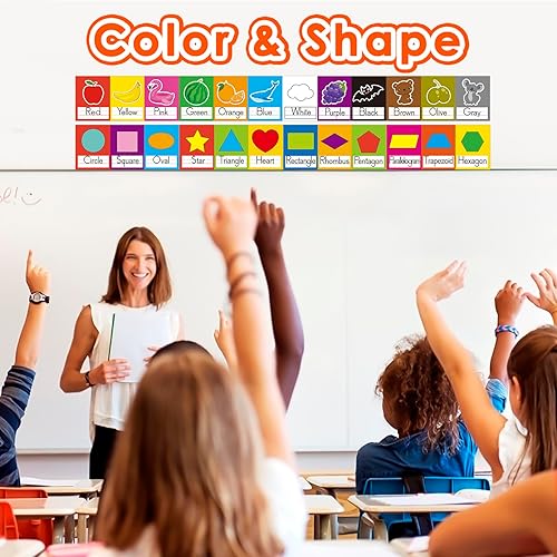 Miniatura 24 de OUNENO Juego de tablones de anuncios de línea del alfabeto, números ABC 0-20, decoraciones de pared para preescolar, jardín de infantes, primaria