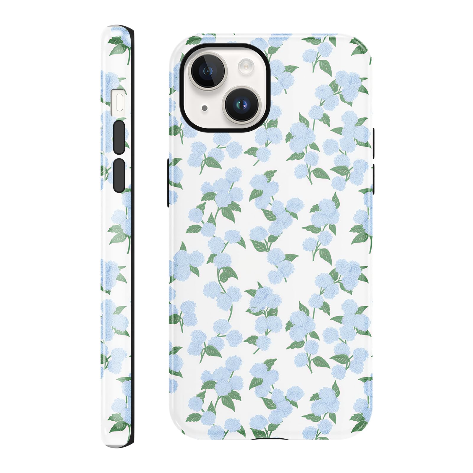 Amazon.com: lioscre Blue Hydrangea Flower Case for iPhone 14