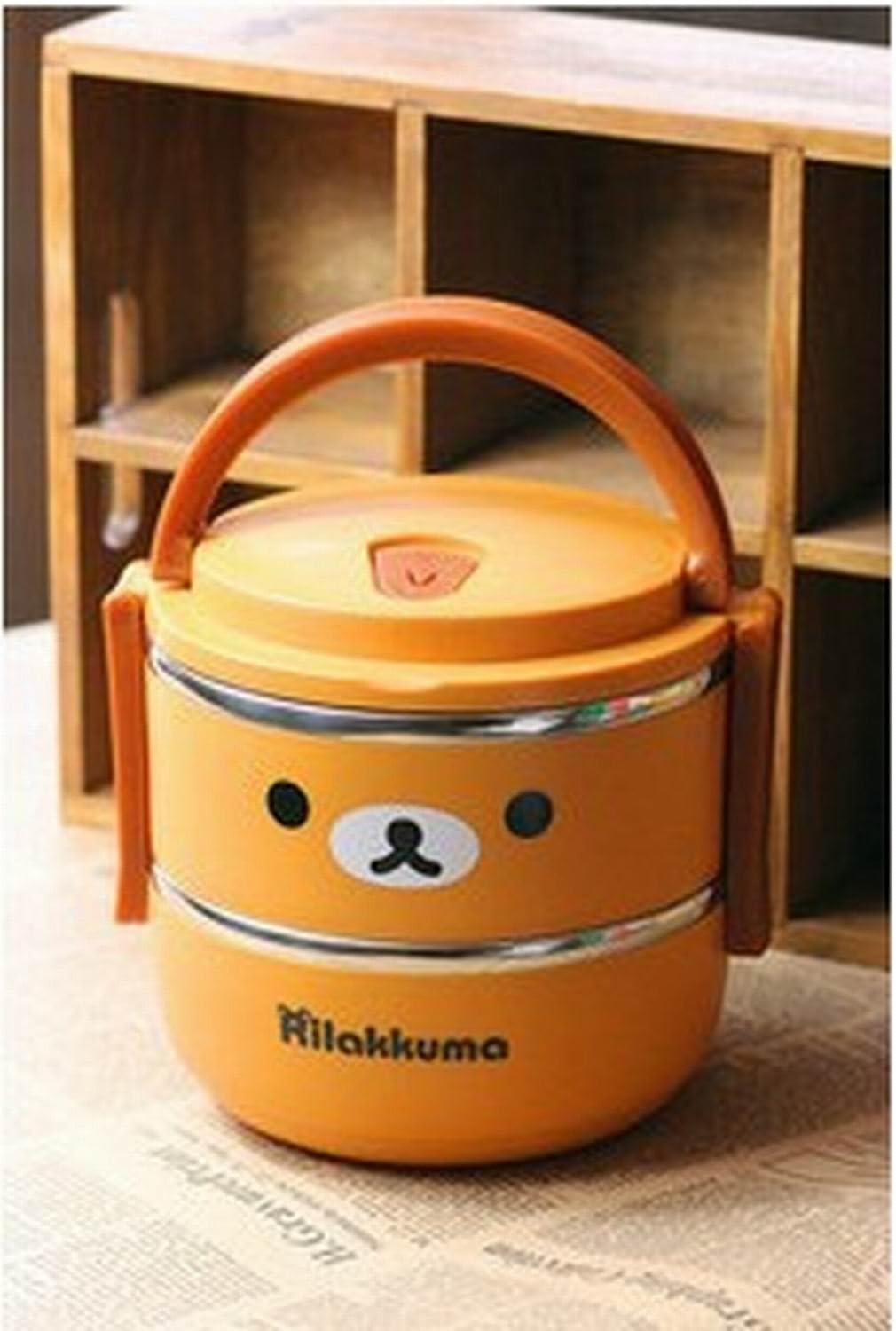 Ddoai Rilakkuma Stainless Steel Thermal Insulation Lunch Box Bento Boxes Home