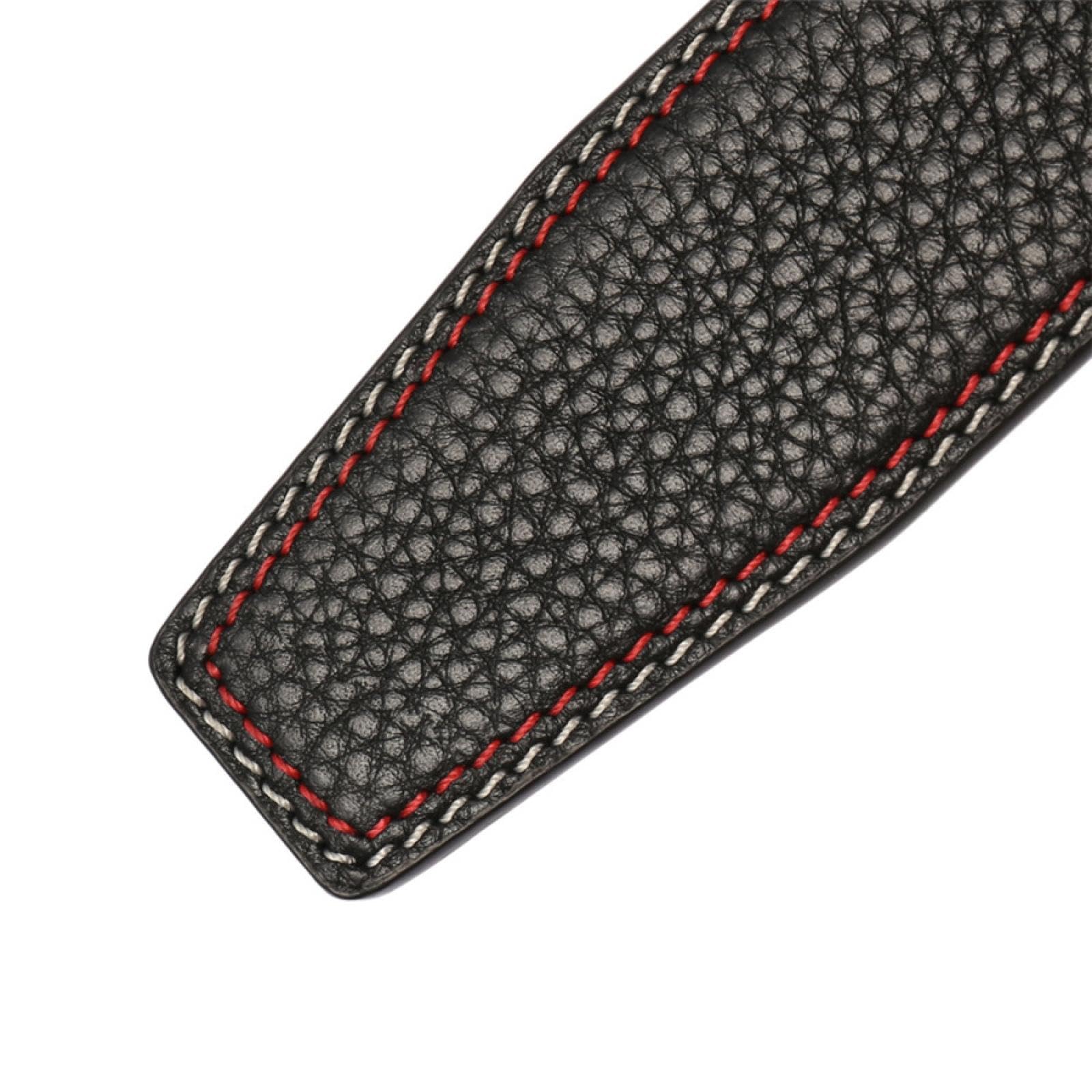 Cinture di lusso in vera pelle senza fibbia, larghezza 3,5 cm, senza fibbia, automatiche